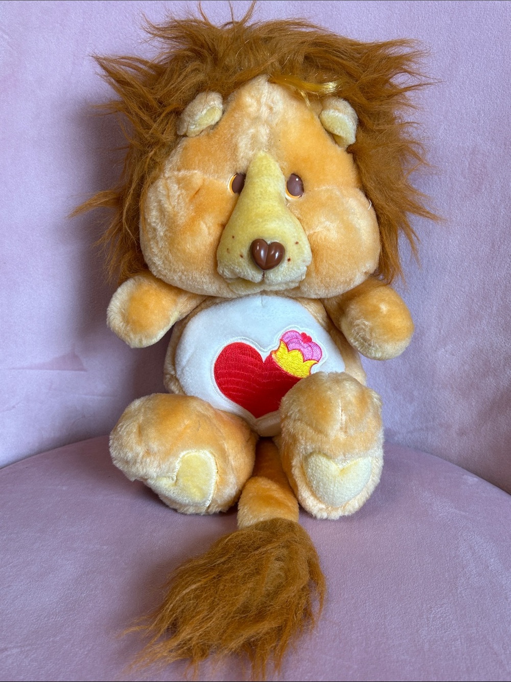 Vintage Kenner 1984 Care Bears Cousins 13” Brave Heart Lion - Picture 10 of 10